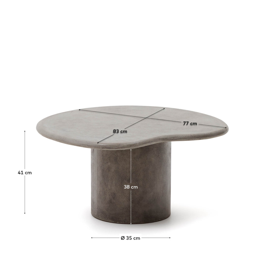 Table basse Macarella en ciment 83 x 77 cm