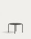Joncols aluminium side table in powder coated grey finish, Ø 60 cm