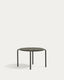 Joncols outdoor aluminium side table with powder coated green finish, Ø 60 cm