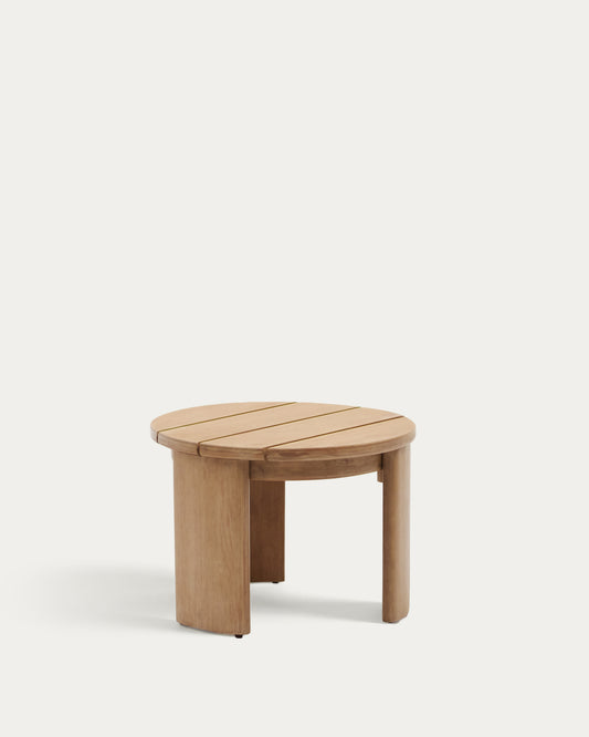 Table auxiliaire Xoriguer en bois d’eucalyptus Ø60 cm FSC 100 %