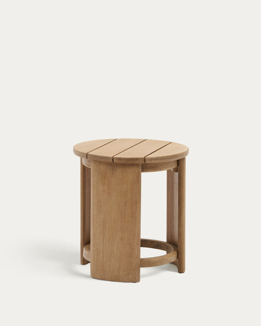 Xoriguer side table made in solid eucalyptus wood Ø56 cm FSC 100%