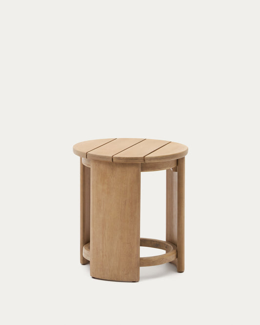 Table auxiliaire Xoriguer en bois d’eucalyptus Ø56 cm FSC 100 %