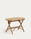 Table pliante Dandara bois acacia finition naturelle Ø 120 x 60 cm FSC 100 %