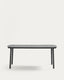 Table de jardin Joncols en aluminium finition peinture grise 180 x 90 cm