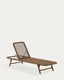 Bain de soleil Dandara en acier, corde beige et pieds en bois massif d’acacia FSC 100%
