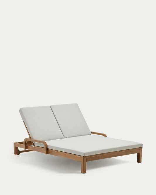 Bain de soleil double Sonsaura en bois d’eucalyptus FSC 100 %