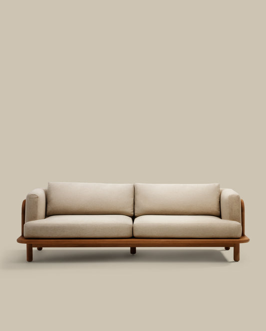 Canapé Turqueta 3 places en bois de teck 230 cm FSC 100 %