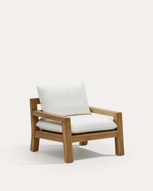 Fauteuil Forcanera en bois de teck