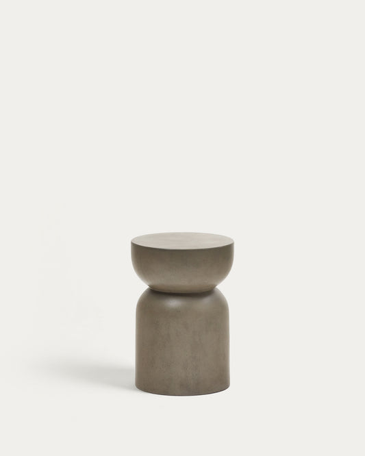 Table d'appoint ronde Garbet en ciment Ø 32 cm