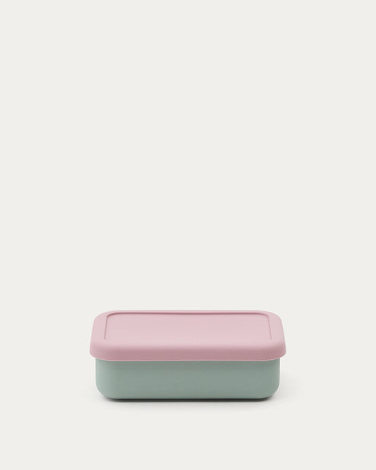 Récipient Lili en silicone rose et turquoise