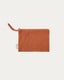Olna toiletries bag in 100% terracotta cotton