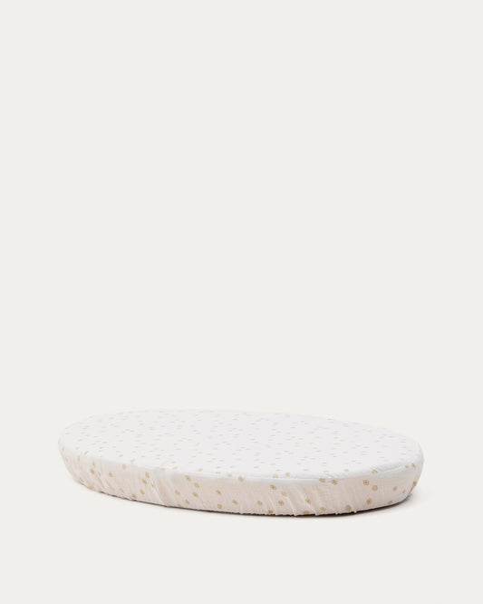 Drap housse pour berceau Olna 100 % coton motifs soleils 40 x 75 cm