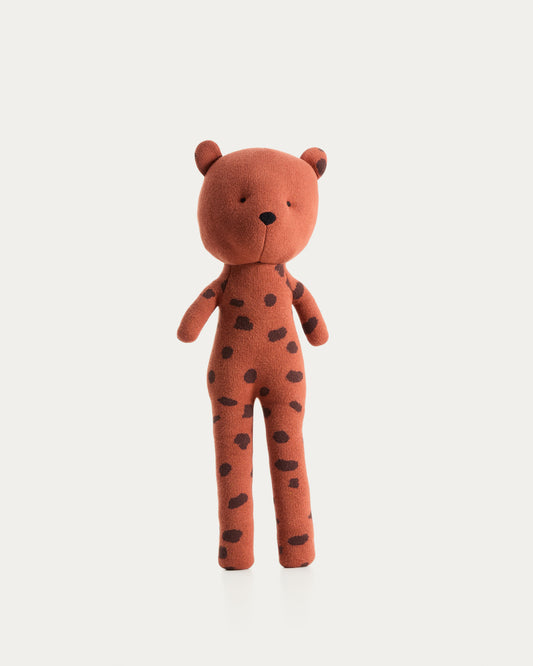 Peluche guépard Tandani en maille orange
