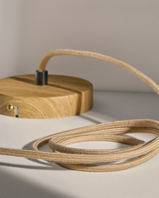 Suspension plafond Kaede en métal avec finition effet bois 150 cm