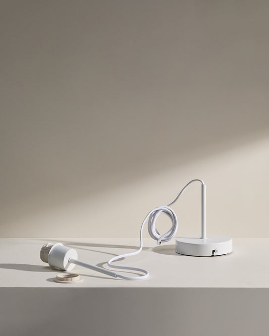 Suspension plafond Fulvia en métal avec finition blanche 250 cm