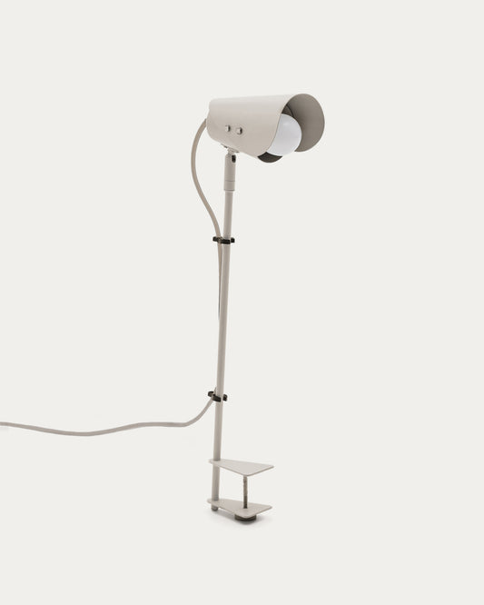 Jula desk lamp with clamp in grey metal