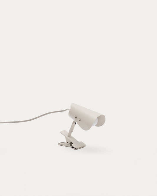Jula small lamp with clamp in grey metal