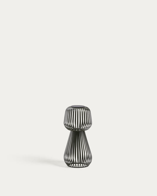 Lampe de table solaire Reiba en métal vert
