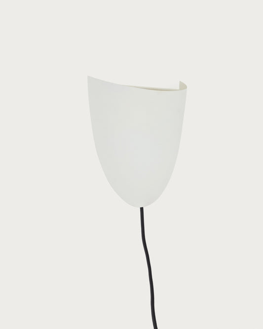 Applique murale Nibla en métal effet argile blanche