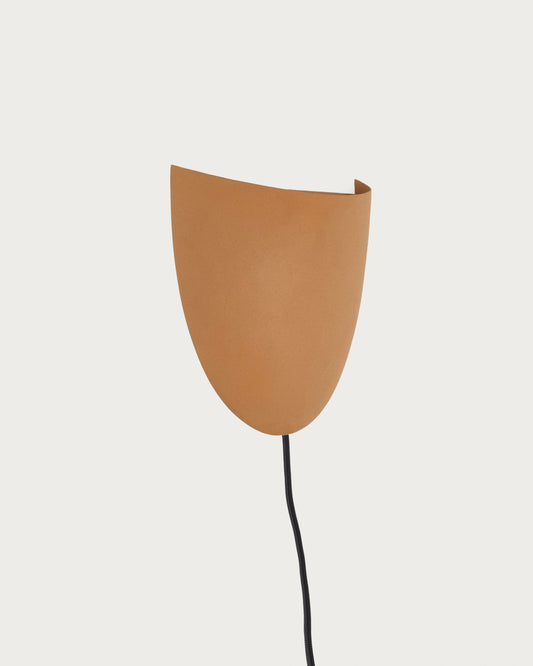 Applique murale Nibla en métal effet terre cuite