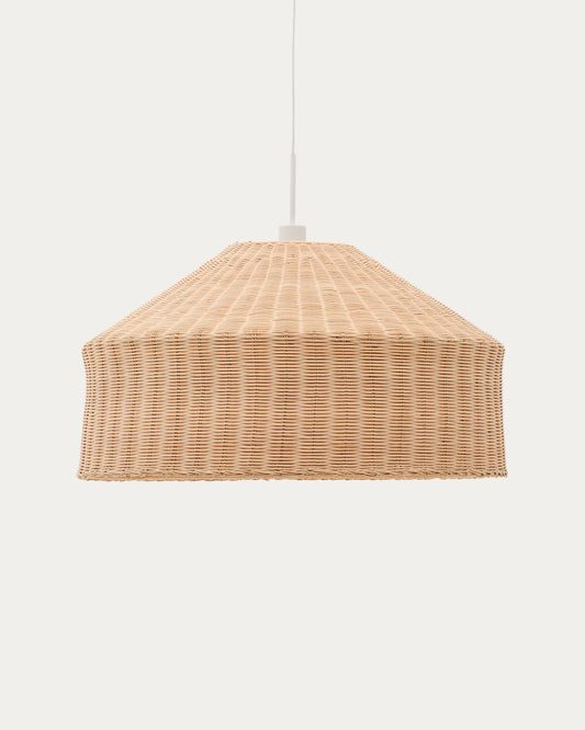 Abat-jour pour lampe Ennia en rotin avec finition claire Ø 65 cm