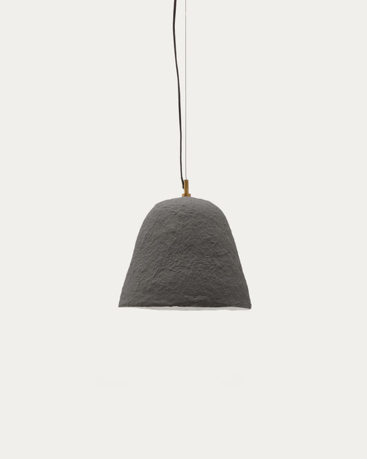 Lisora ceiling lamp in brown papier-mâché Ø25cm