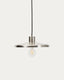 Suspension Nuvira en métal brossé gris clair