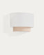 Bianella cotton and beige corduroy wall light Ø 40cm