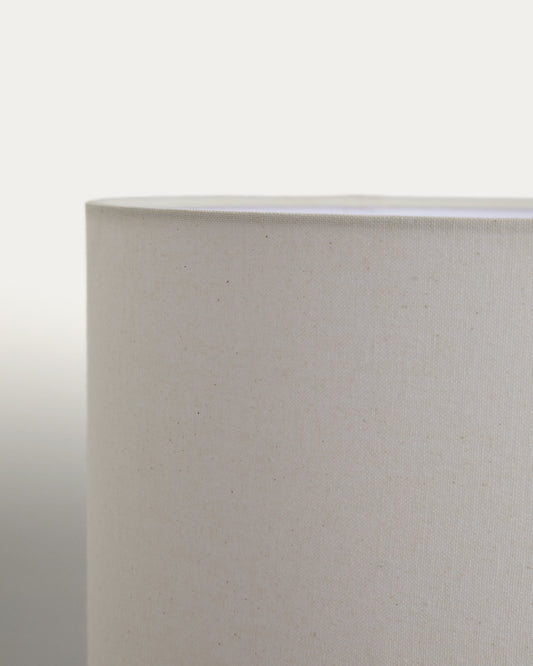 Abat-jour pour plafonnier Niani en coton couleur ivoire Ø 45 cm