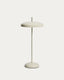 Lampe de table portable Porte en aluminium gris clair