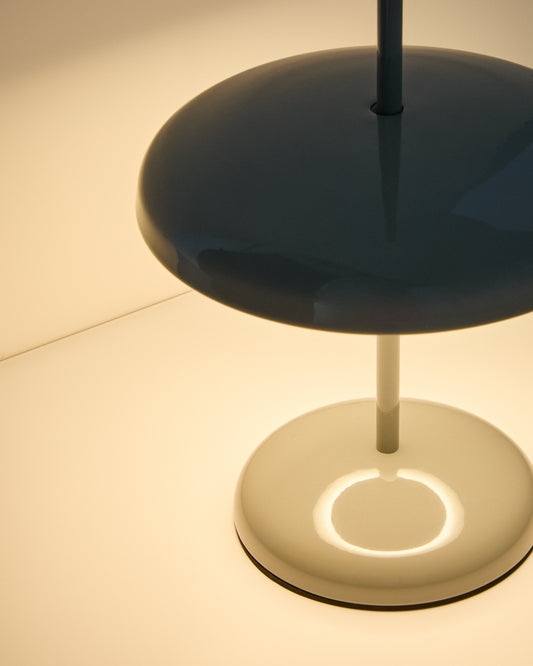 Lampe de table portable Porte en métal vert clair