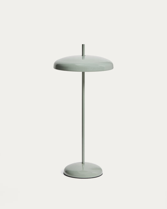 Lampe de table portable Porte en métal vert clair