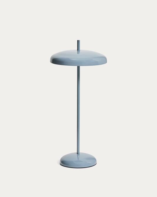 Lampe de table portable Porte en aluminium bleu