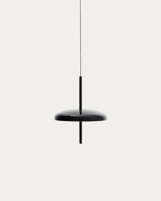 Suspension portable Porte en aluminium noir Ø 16 cm
