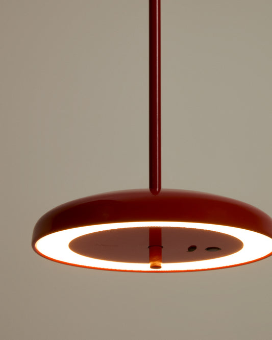 Suspension portable Porte en aluminium rouge Ø 16 cm