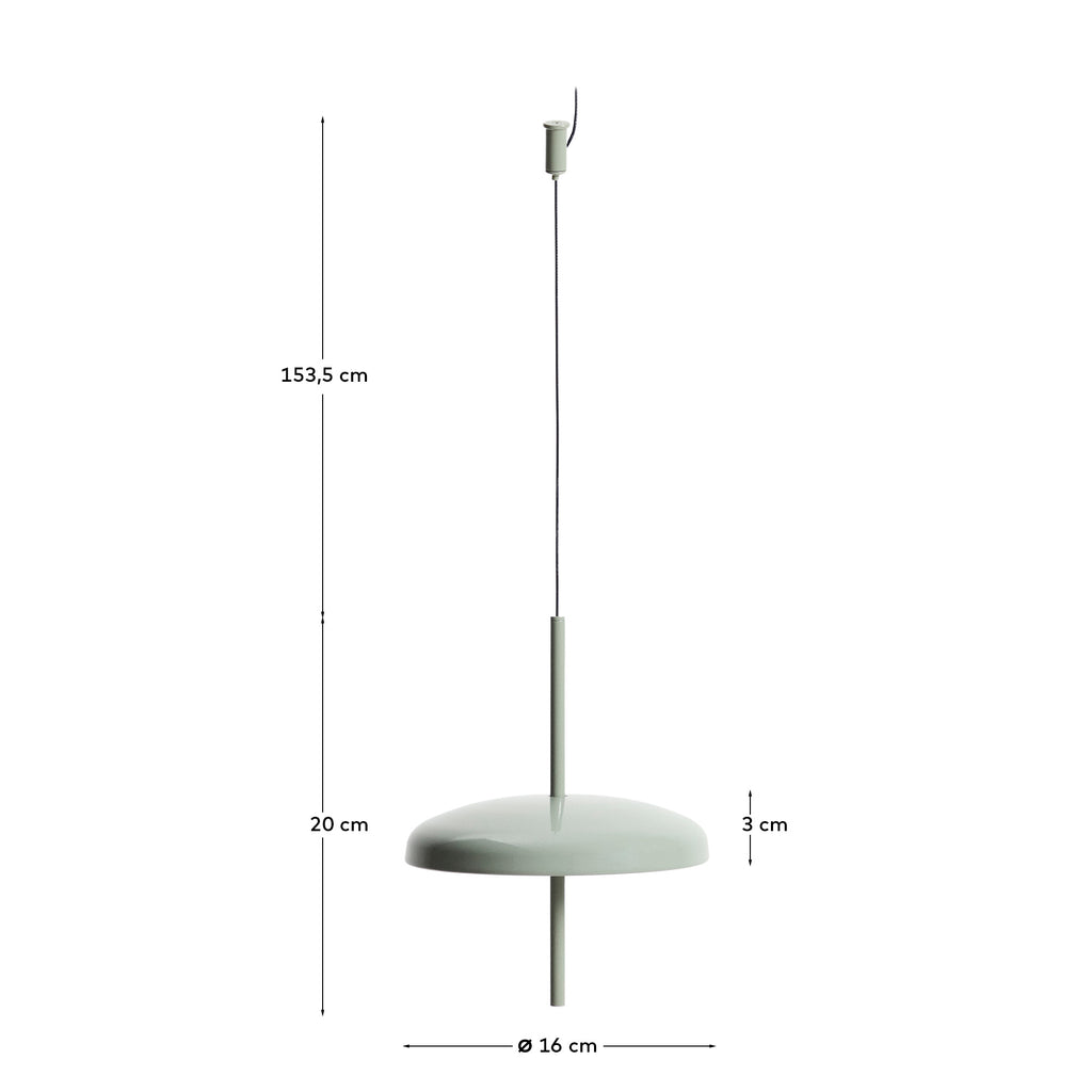 Suspension portable Porte en aluminium vert clair Ø 16 cm