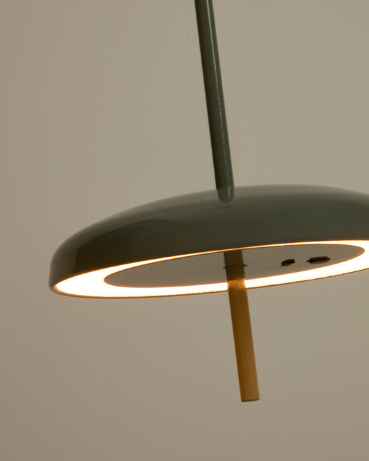 Suspension portable Porte en aluminium vert clair Ø 16 cm