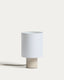 Eshe ceramic table lamp with beige finish