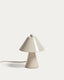 Ceren beige ceramic table lamp 21 cm