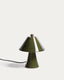 Ceren green ceramic table lamp 21 cm