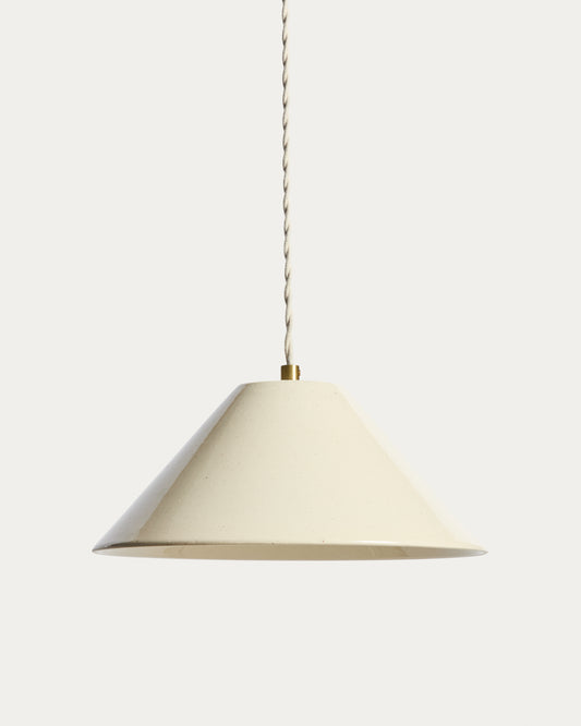 Suspension Ceren en céramique beige