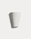Ceren white ceramic wall lamp 13 cm