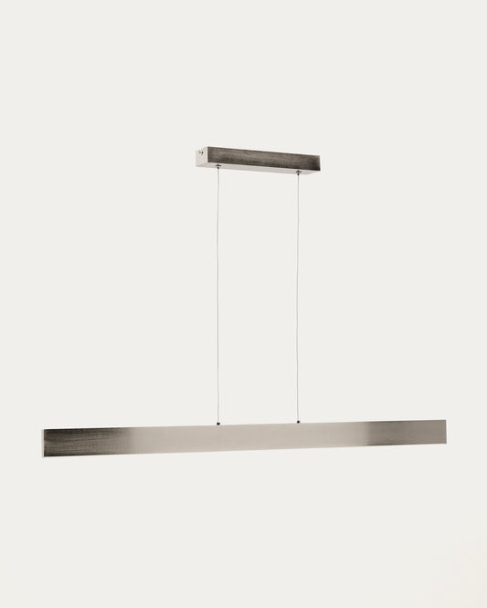 Plafonnier Boadella en aluminium finition peinte argent brossé