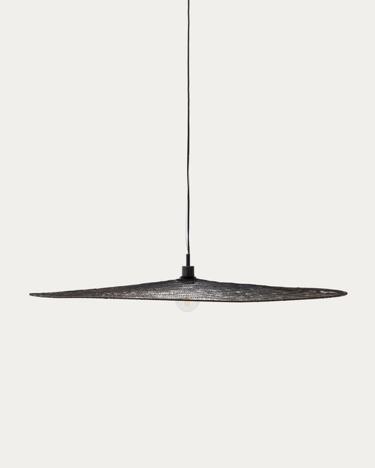 Plafonnier Makai en métal avec finition noire Ø 100 cm