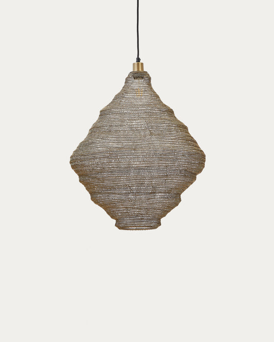 Plafonnier Sarraco en métal doré Ø 48,5 cm