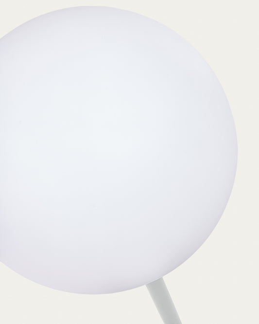 Lampadaire d'extérieure solaire Dinesh en acier gris 120 cm