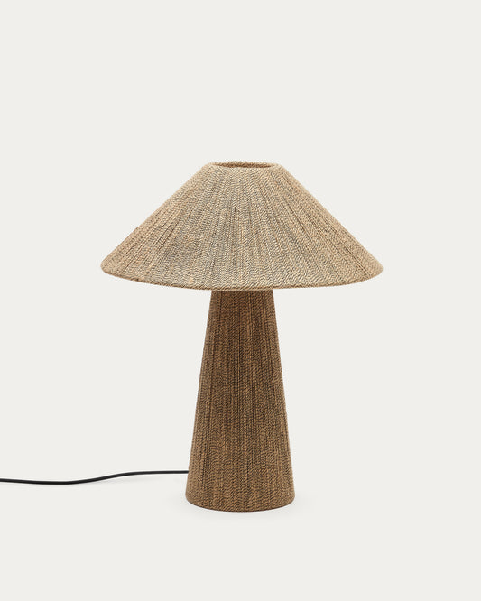 Lampe de table Renee en jute naturelle