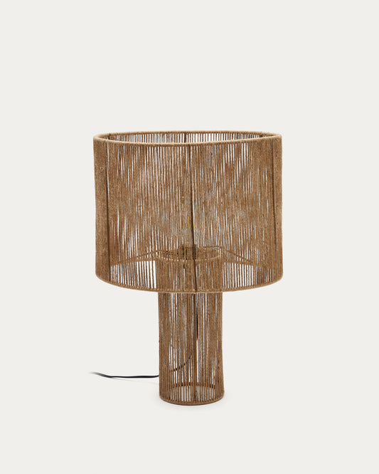 Lampe de table Pontos en jute finition naturelle