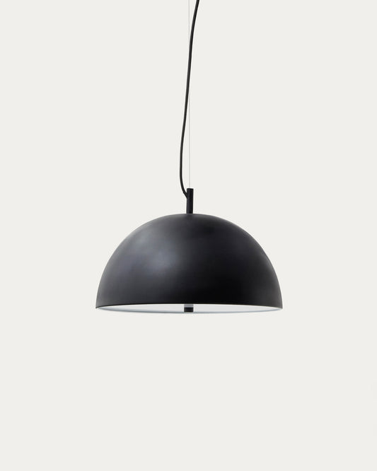 Plafonnier Catlar en métal avec finition noire Ø 40 cm