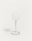 Lampe de table d'extérieure Dinesh en aluminium gris 40 cm